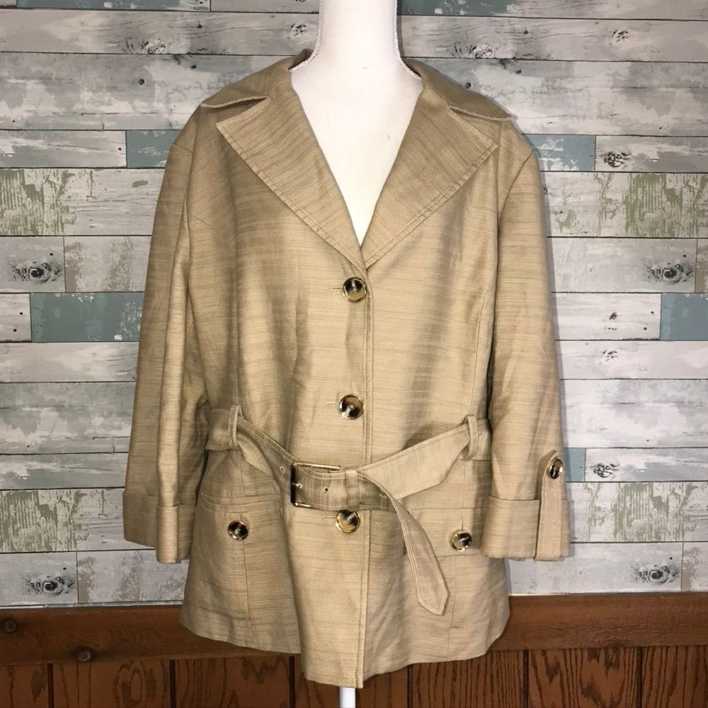 Jones NY safari trench jacket #540